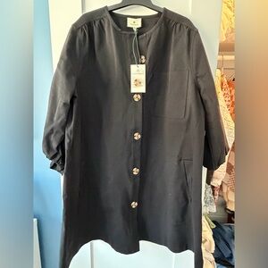 Tuckernuck Black Dress with Button Accents